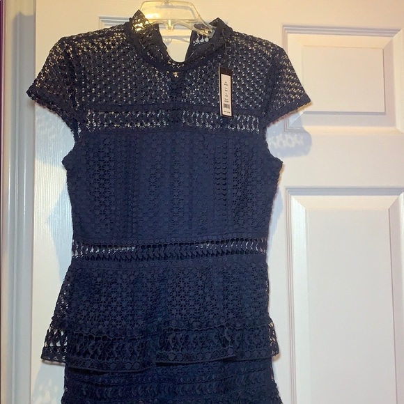 Romeo & Juliet Couture Navy Blue Dress - Picture 1 of 6